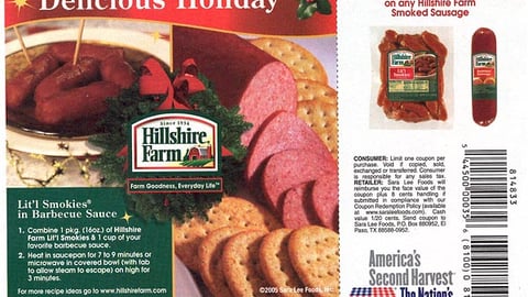 Sara Lee America's Second Harvest FSI