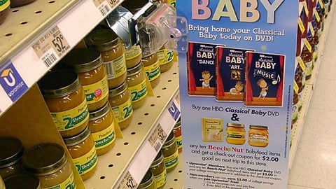 Beech-Nut/HBO Classical Baby Shelf Sign