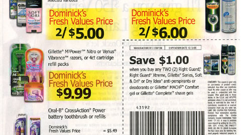 Dominick's/Gillette Co-Equity FSI