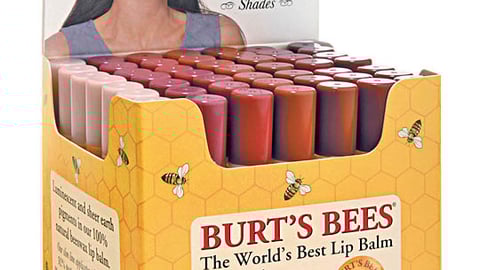 Burt's Bees Lip Shimmers Countertop