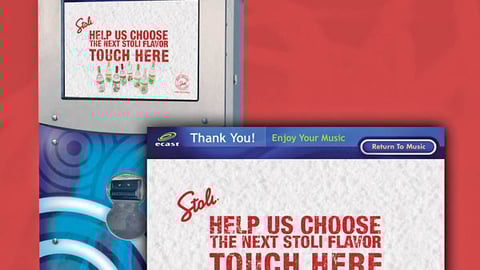 Stoli Digital Jukebox Display