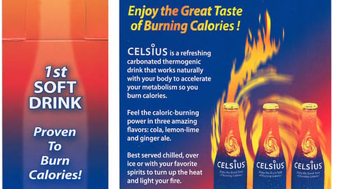 Celsius Bottle Necker and Table Tent