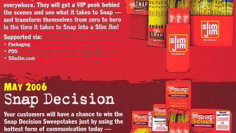 Slim Jim Snap Sweepstakes Displays