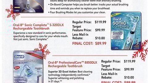 Oral-B/Target Rebate Offer FSI