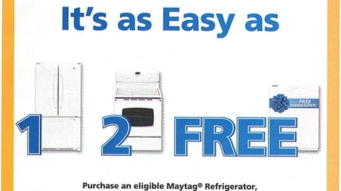 Maytag Rebate Promotion FSI