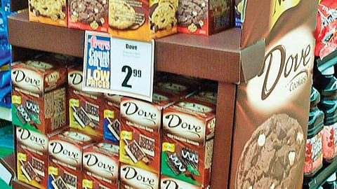 Dove Cookies Floorstand