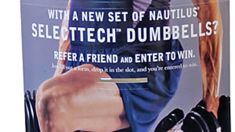 Nautilus Free Weights Standee
