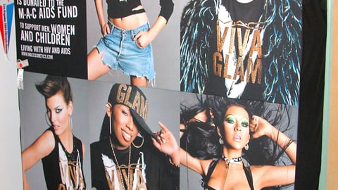 M-A-C Cosmetics Fabric Display