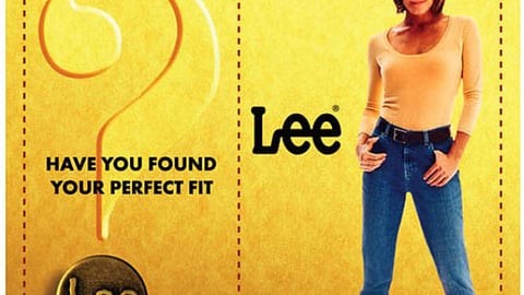 Lee Jeans Perfect Fit Signage