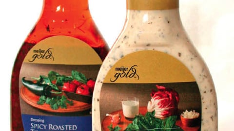 Meijer Gold Dressing Packaging