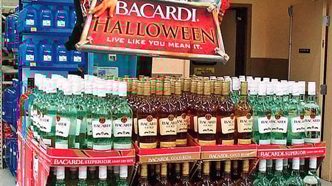 Bacardi Halloween Pole Topper