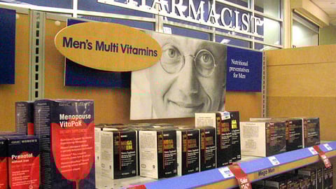 Rite Aid "Customer World" Men's Vitamin Department