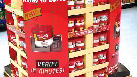 Campbell's Microwavable Soup Pallet