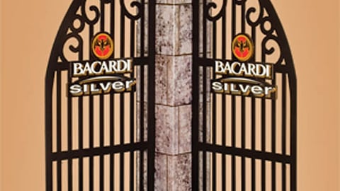 Bacardi Silver Case Stacker