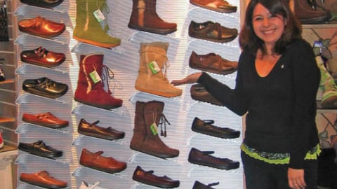 Earth Shoe Wall Display