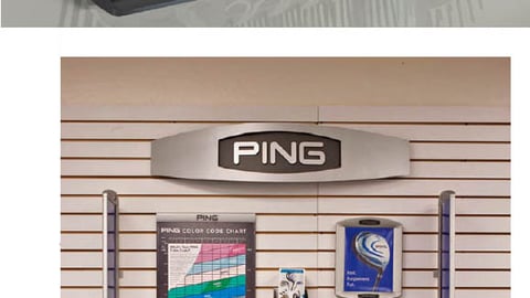 Ping Golf Club Displays