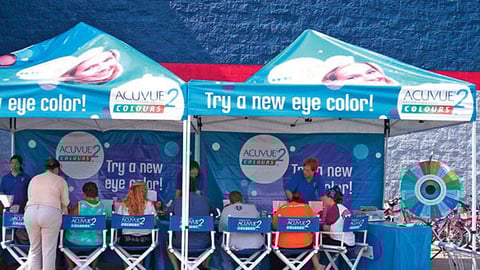 Acuvue 2 Colours Event Tent