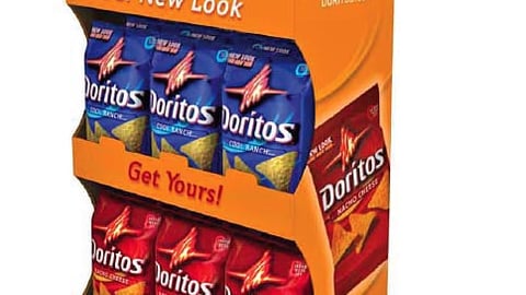 Doritos New Packaging Floorstand