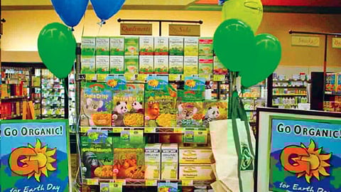 Go Organic Earth Day Display