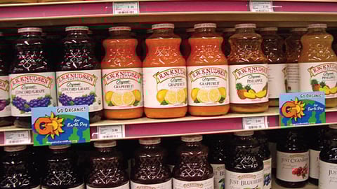 Go Organic Earth Day Shelf Signs