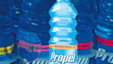 Propel Cooler Sign