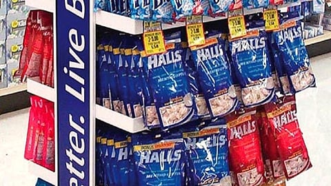 Halls 'Feel Better' Floorstand