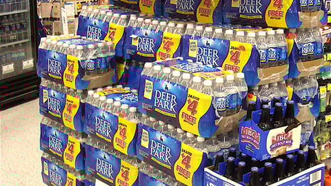 Publix Bottled Water Endcap