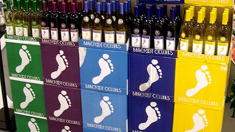 Barefoot Cellers Wine Case Stack