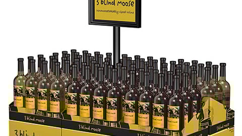 3 Blind Moose Wine Case Stack