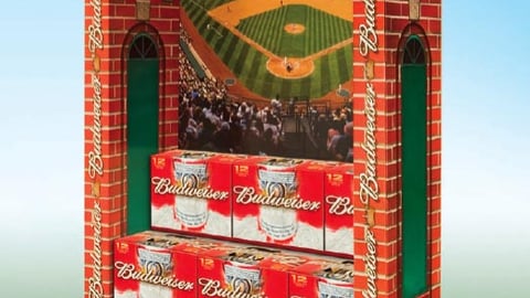 Budweiser Baseball Case Stacker