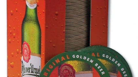 Pilsner Urquell Coaster Dispenser