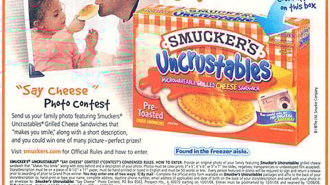 Smuckers Uncrustables Sweeps FSI