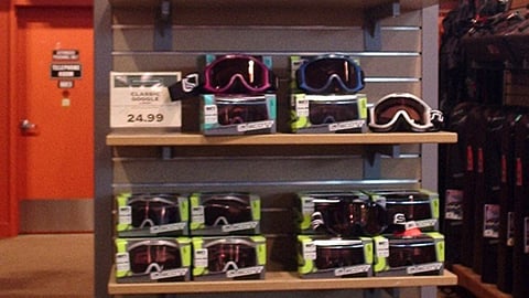 Dick's Ski Goggle Endcap