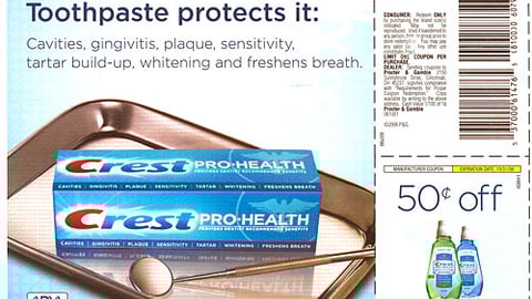 Crest Pro-Health Toothpaste FSI