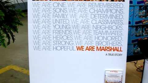 Sam's Club 'We Are Marshall' Stanchion
