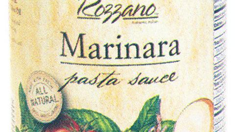 BJ's Rozzano Marinara Sauce Packaging
