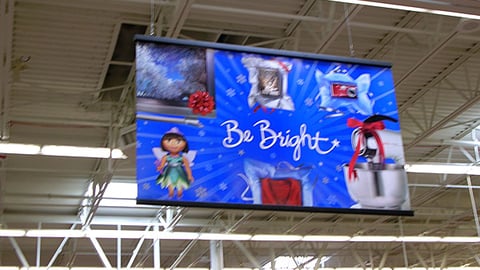 Wal-Mart 'Be Bright' Ceiling Dangler