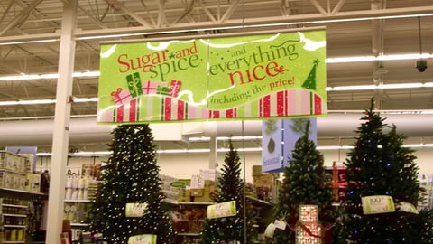 Meijer Holiday Ceiling Banner