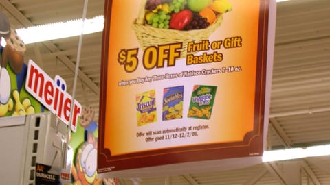 Meijer/Nabisco Cross-Merchandising Sign