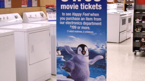 Sears 'Happy Feet' Standee