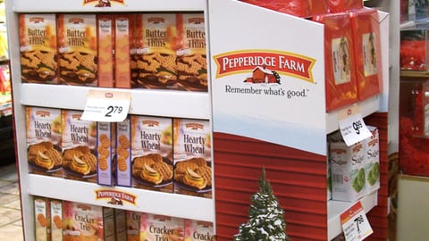 Pepperidge Farm Holiday Pallet Display