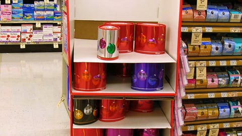 Kleenex Holiday Shipper