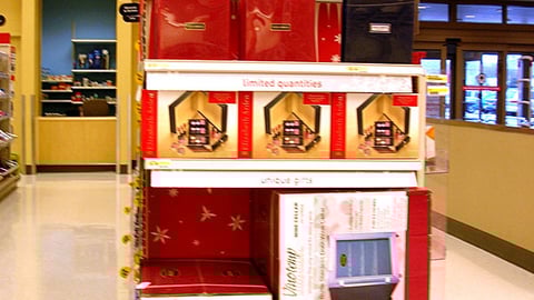 Target Limited Edition Holiday Endcap