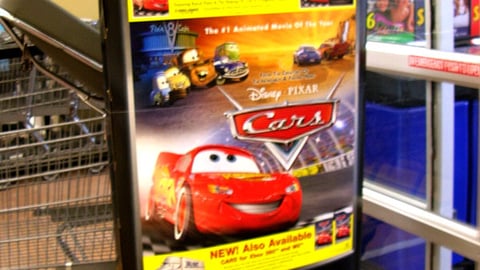 Wal-Mart 'Cars' Security Wrap Sign