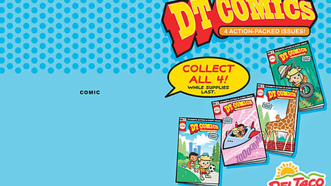 Del Taco Comics Signage