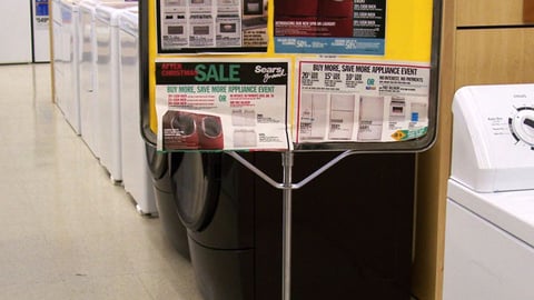 Kmart Sears Appliance Stanchion Sign