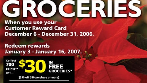 Winn-Dixie Holiday Rebate Feature