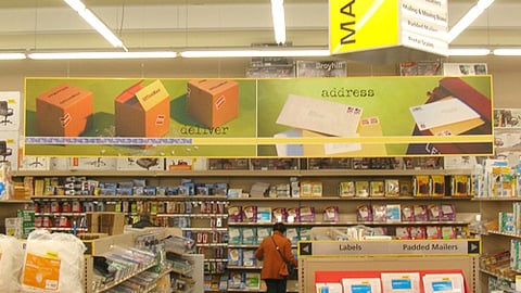 OfficeMax Perimeter, Aisle Overhead Signage