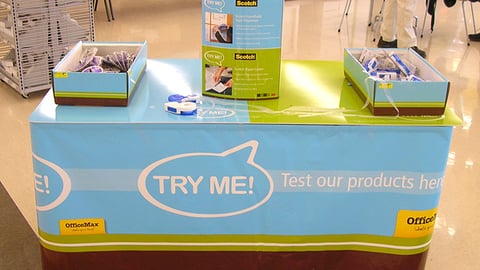 OfficeMax "Try Me" Table