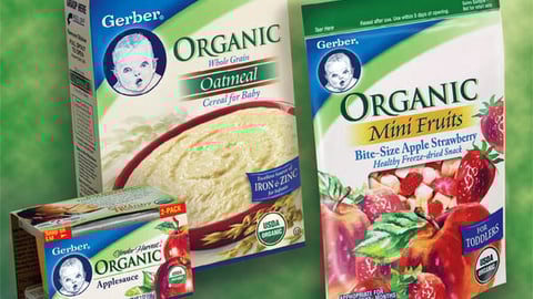 Gerber Organic Baby Food Packaging